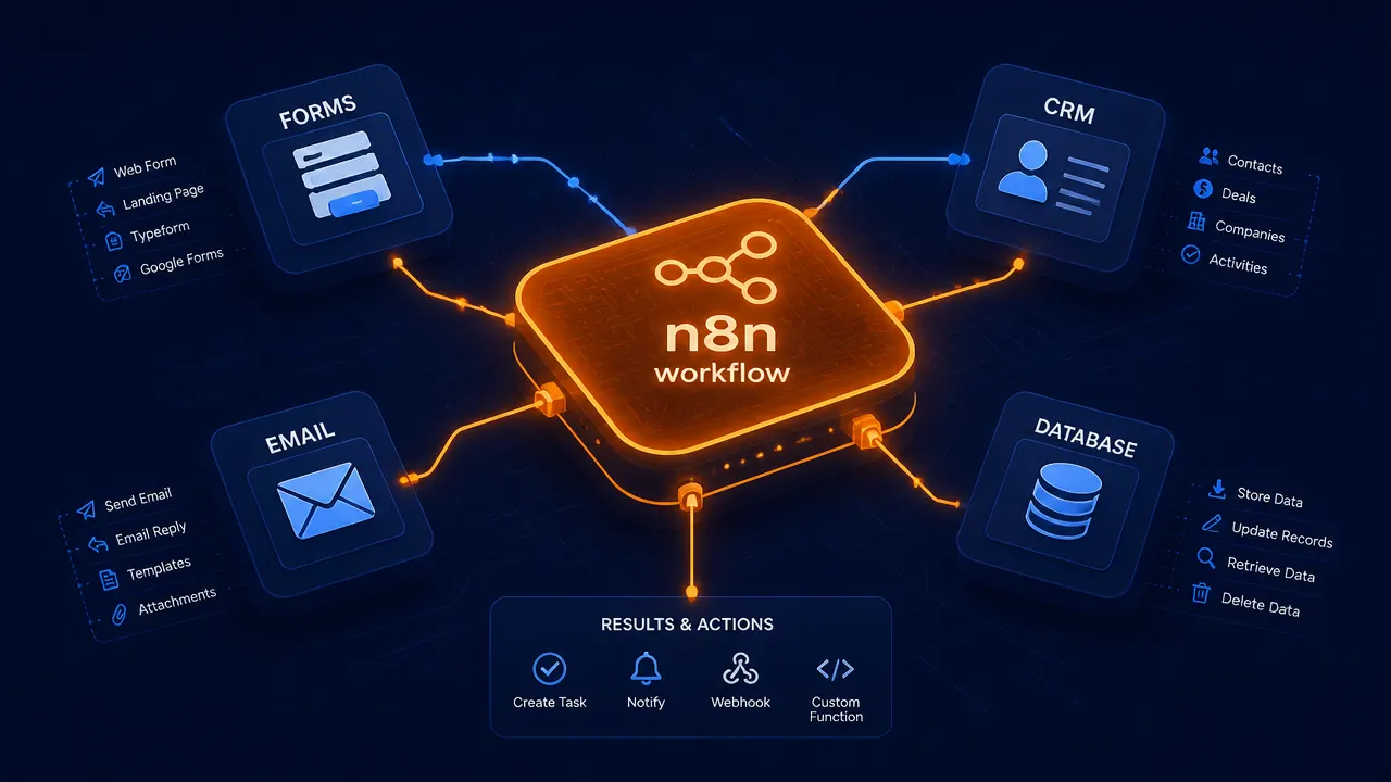 n8n expert building a business automation workflow
